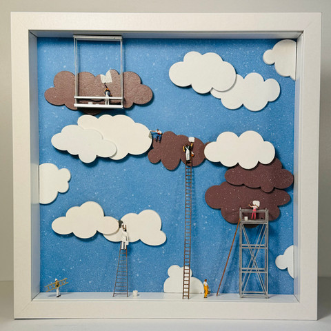 Le ciel vient d'être repeint - "Reste encore quelques nuages"