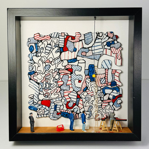 Jean DUBUFFET - "Je termine mon rouge" (il fut négociant en vin)