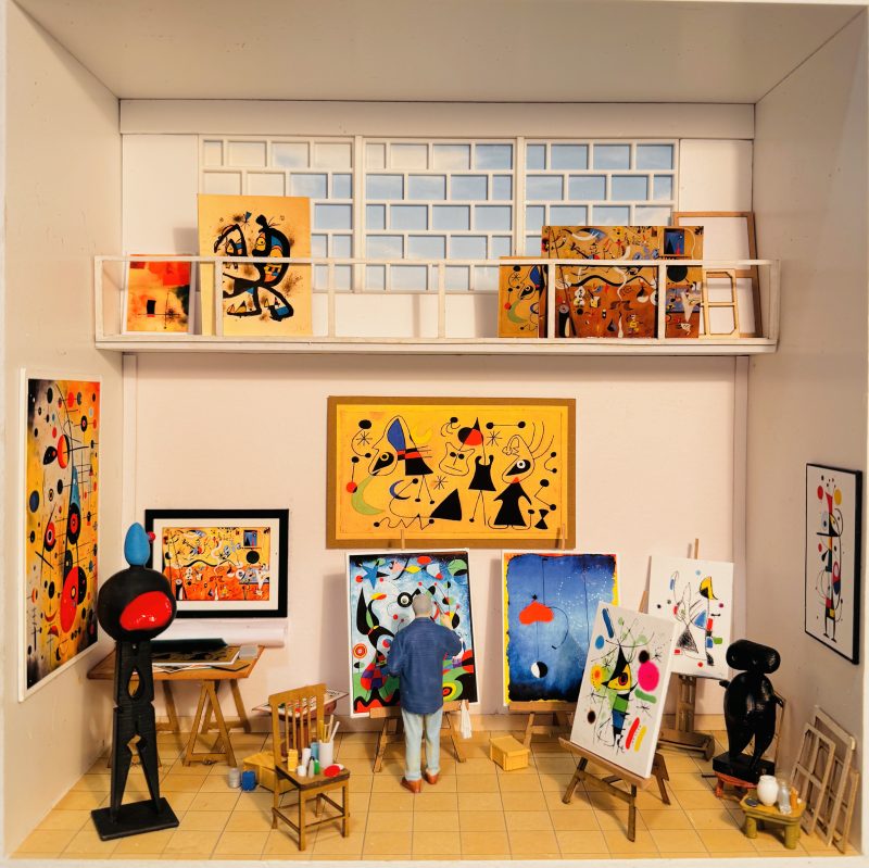 Miro - Juan Miro dans son atelier